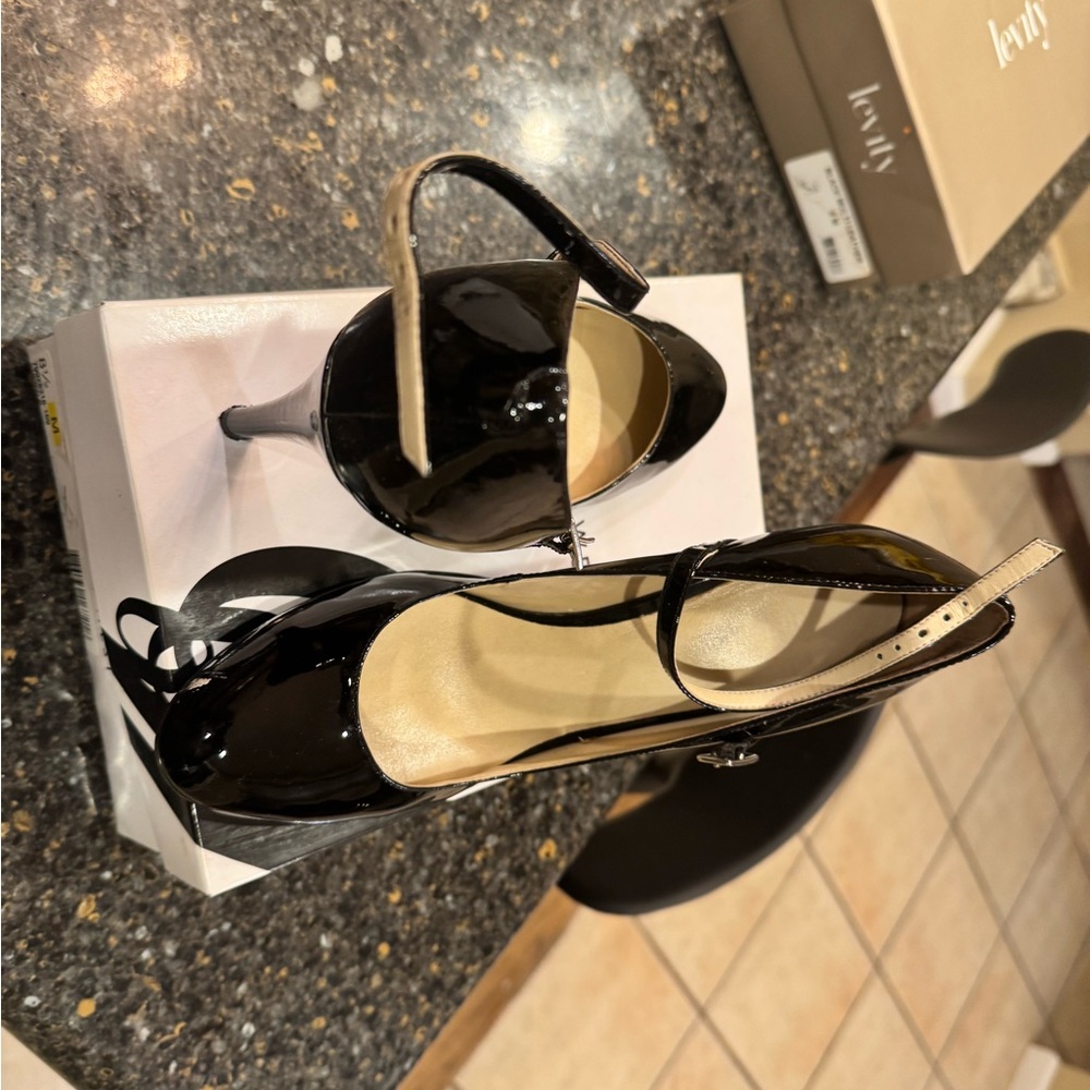 Levity Black Patent Leather Women's Heels